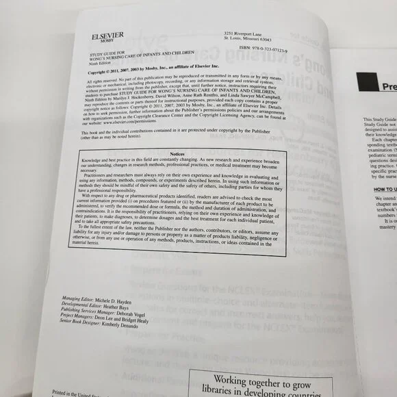 Wong's Nursing Care of Infants and Children -‎ 9th Edition Nursing School - Picture 3 of 6